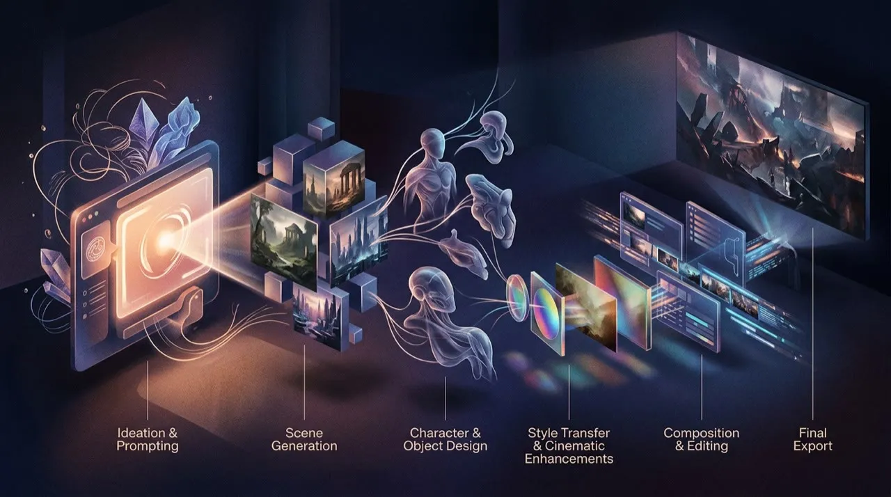 Illustration: A practical best AI video generators in 2026 workflow