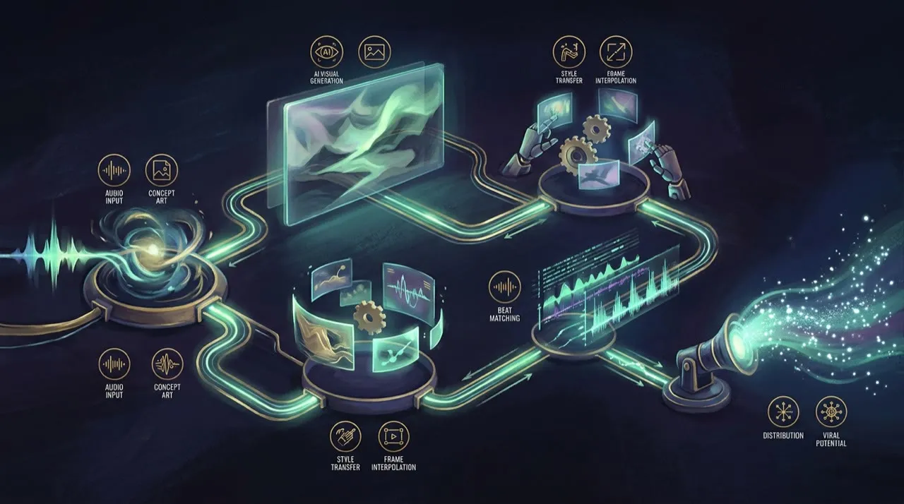 Illustration: A practical AI music videos workflow