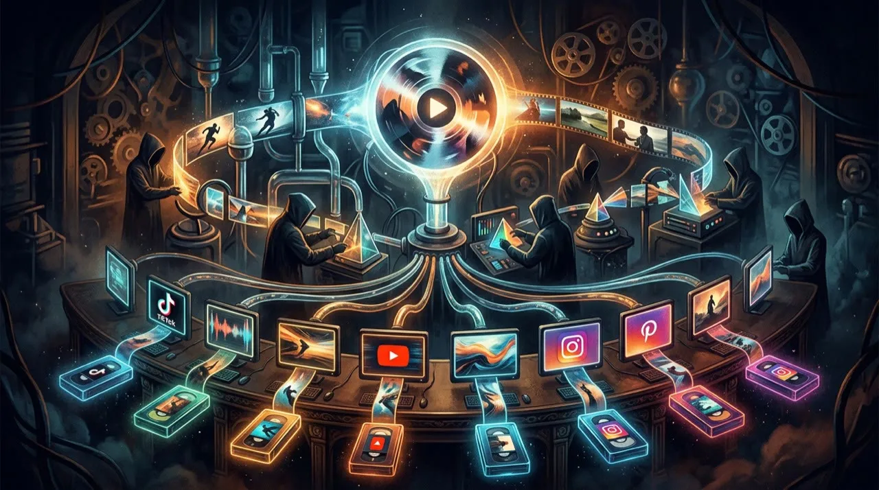 Illustration: A practical repurpose one video into 10 clips workflow