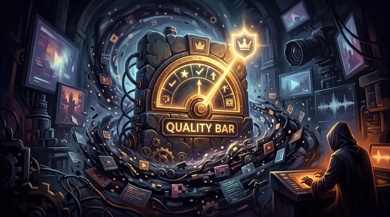 Illustration: The pre-publish quality bar