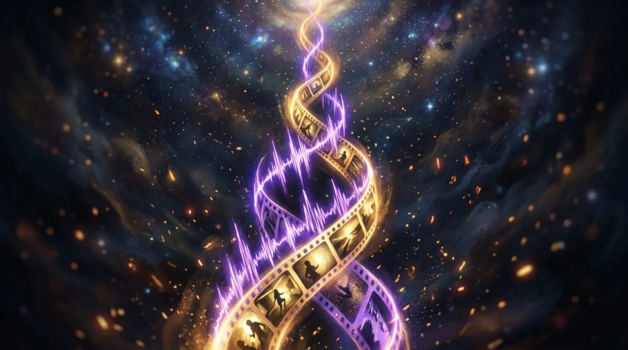 Illustration: audio and picture generated as one strand