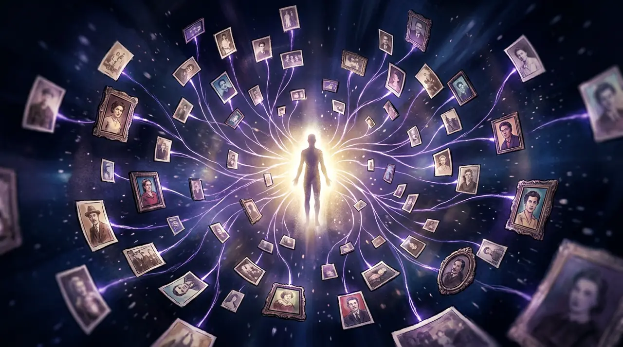 Illustration: many references converging into one consistent character