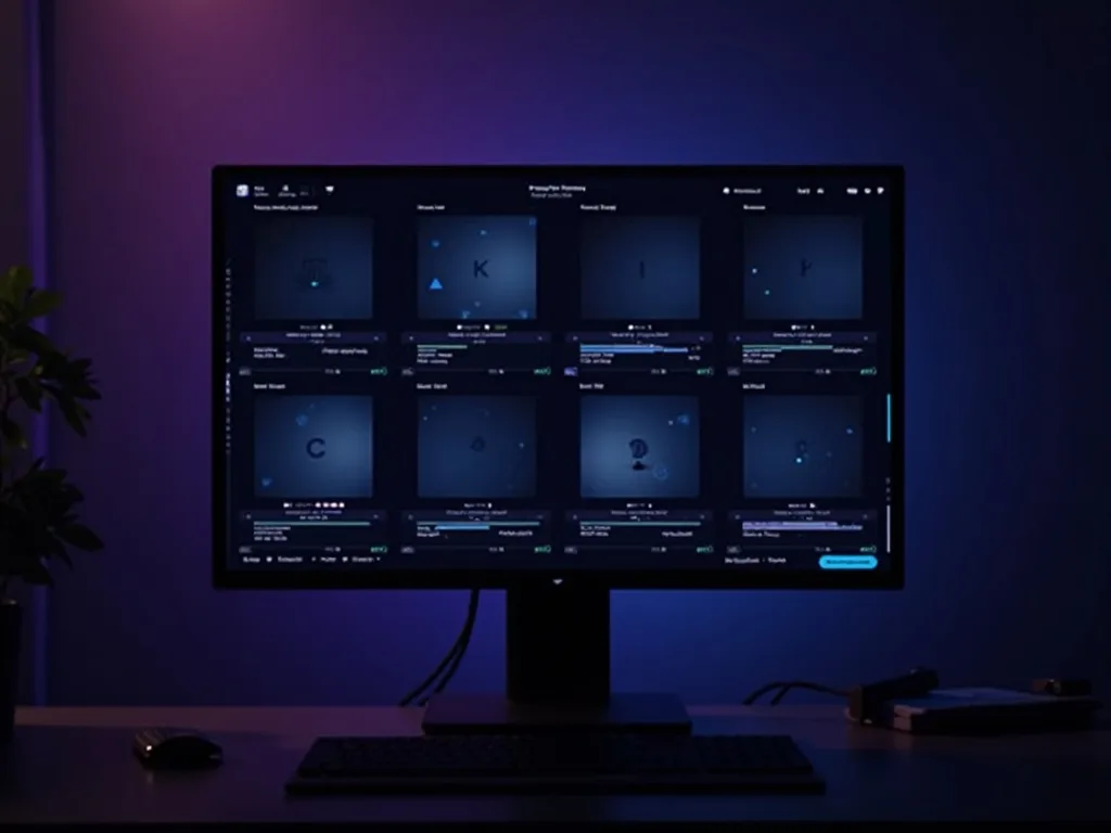 A grid of short video variants of one idea for batch testing