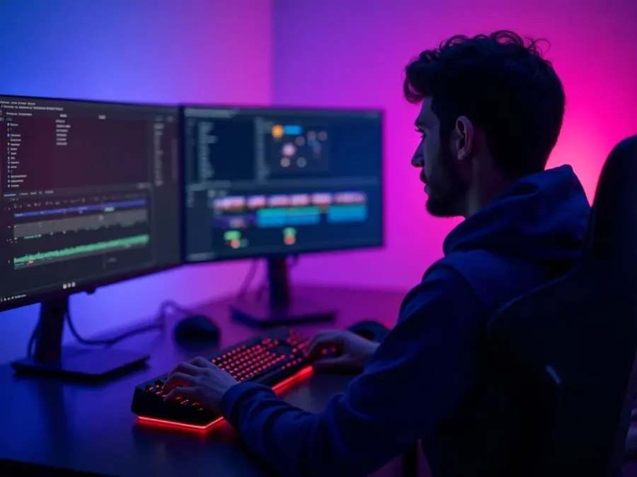 Bir oyuncunun vuruşu dikey bir kısa videoya kırptığı oyun istasyonu