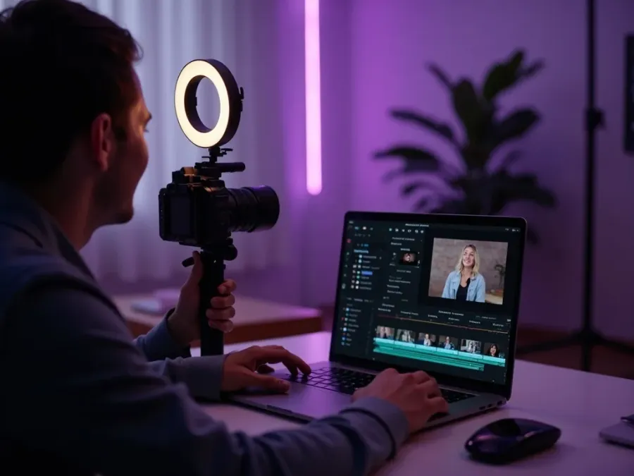 Een lifestyle-creator's gepolijste verticale Reel met sticker-bijschriften