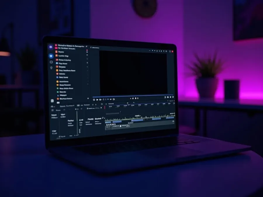 Een punchy ondertitelde videoclip in een donkere social feed
